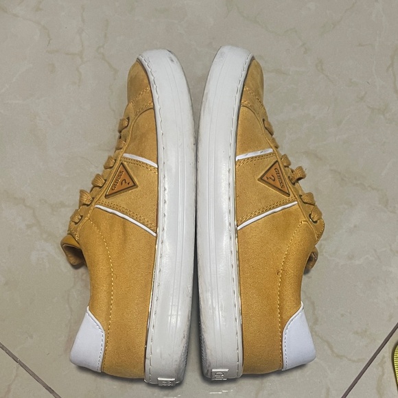 GUESS Women's Mustard Sneakers - Picture 3 of 8